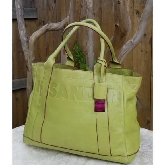 Rare Lovely Authentic JIL SANDER leather Everyday XL Tote handbag - Picture 2 of 16